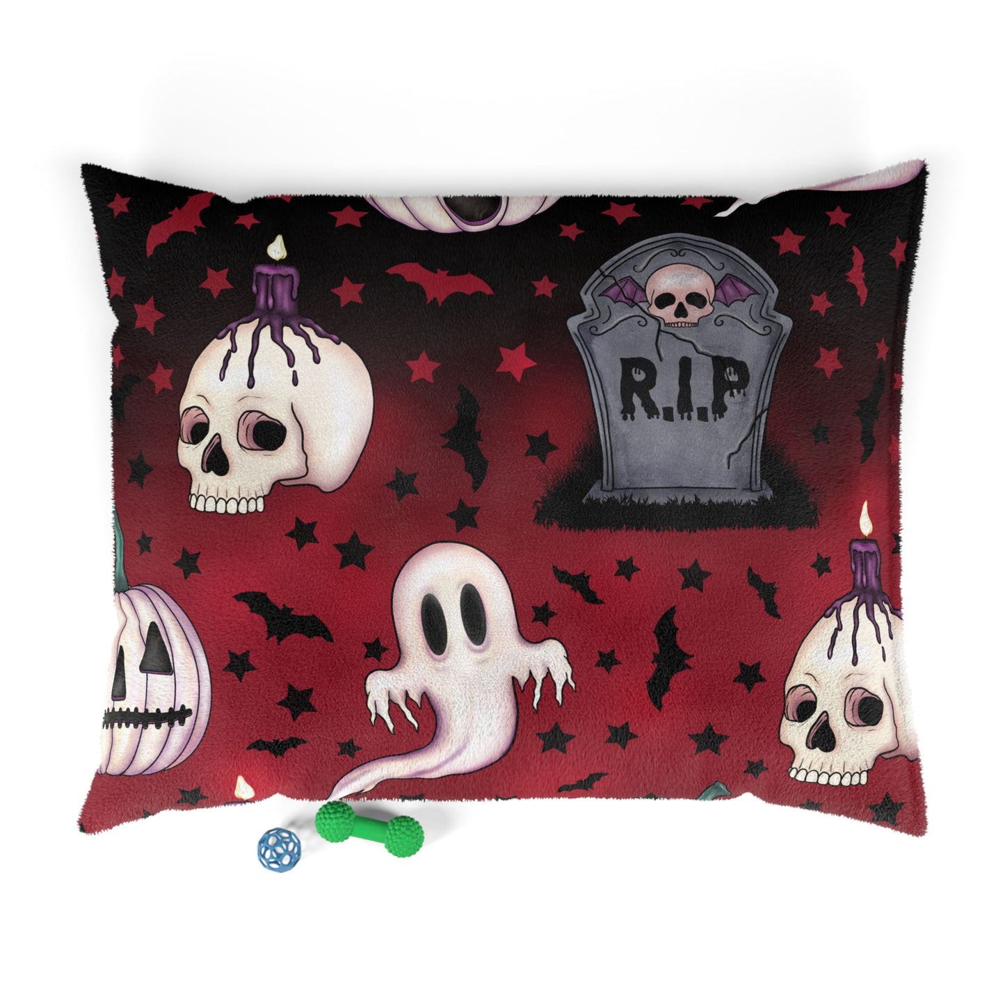 RIP Skull Halloween Pet Pillow
