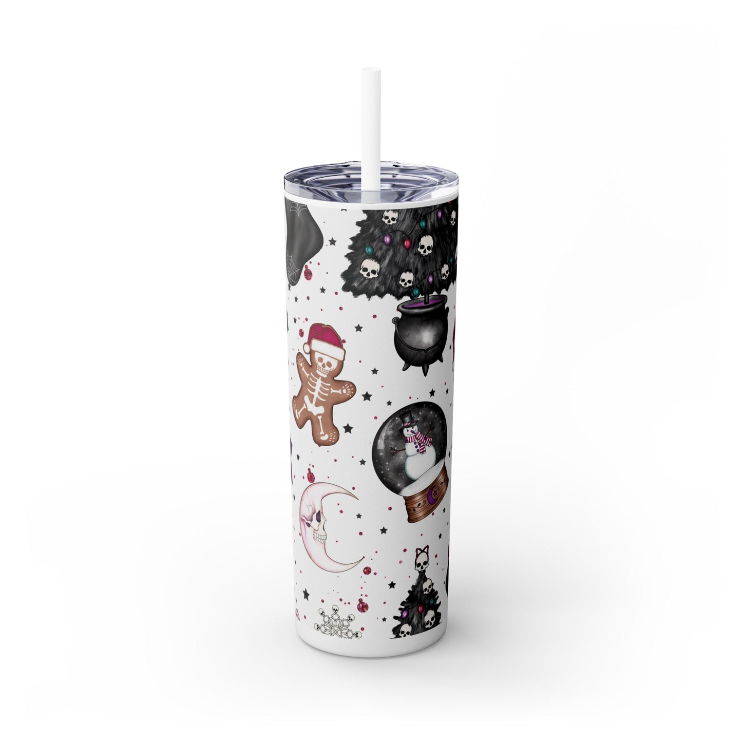 Spooky White Christmas Tumbler 20oz