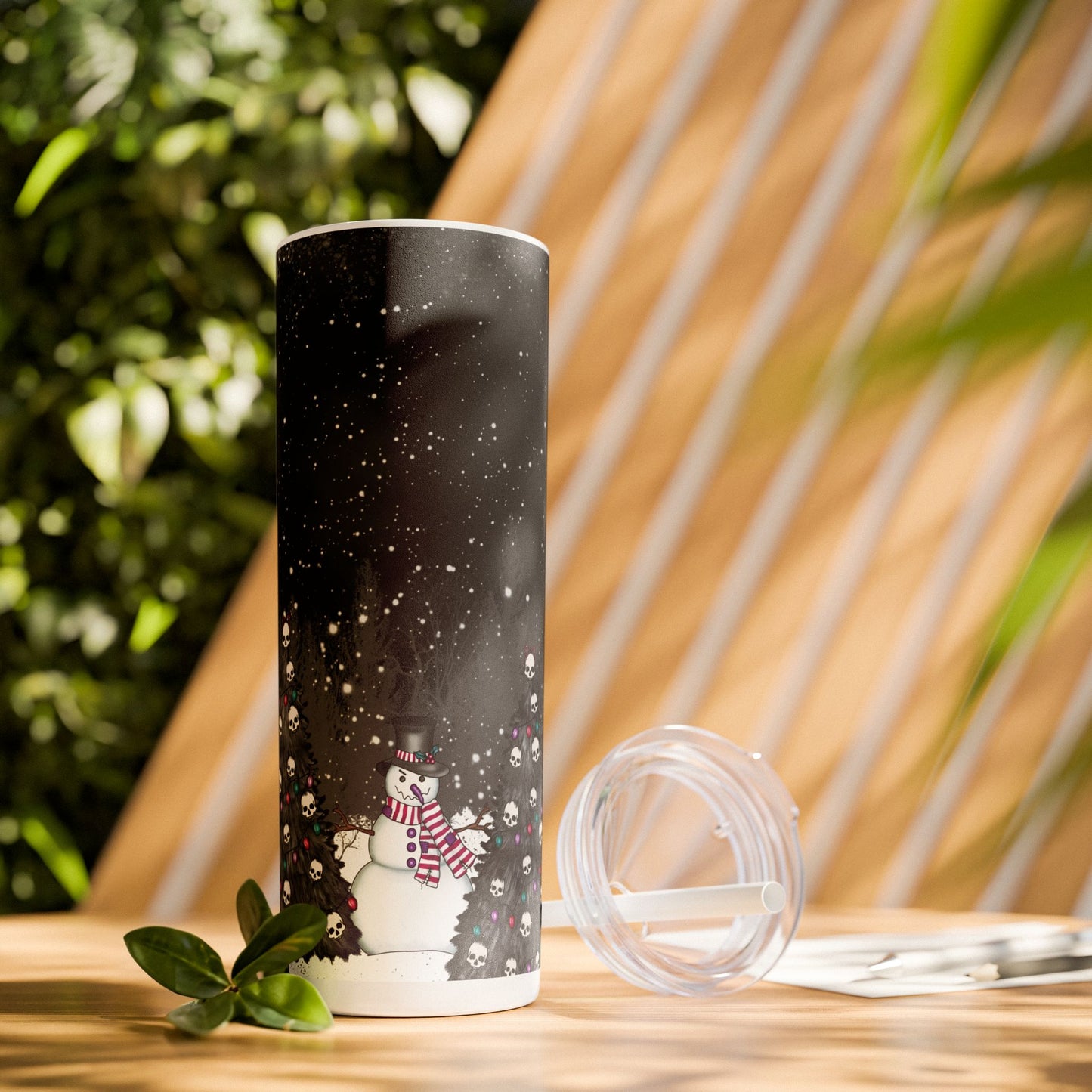 Spooky Snowman Christmas Tumbler 20oz