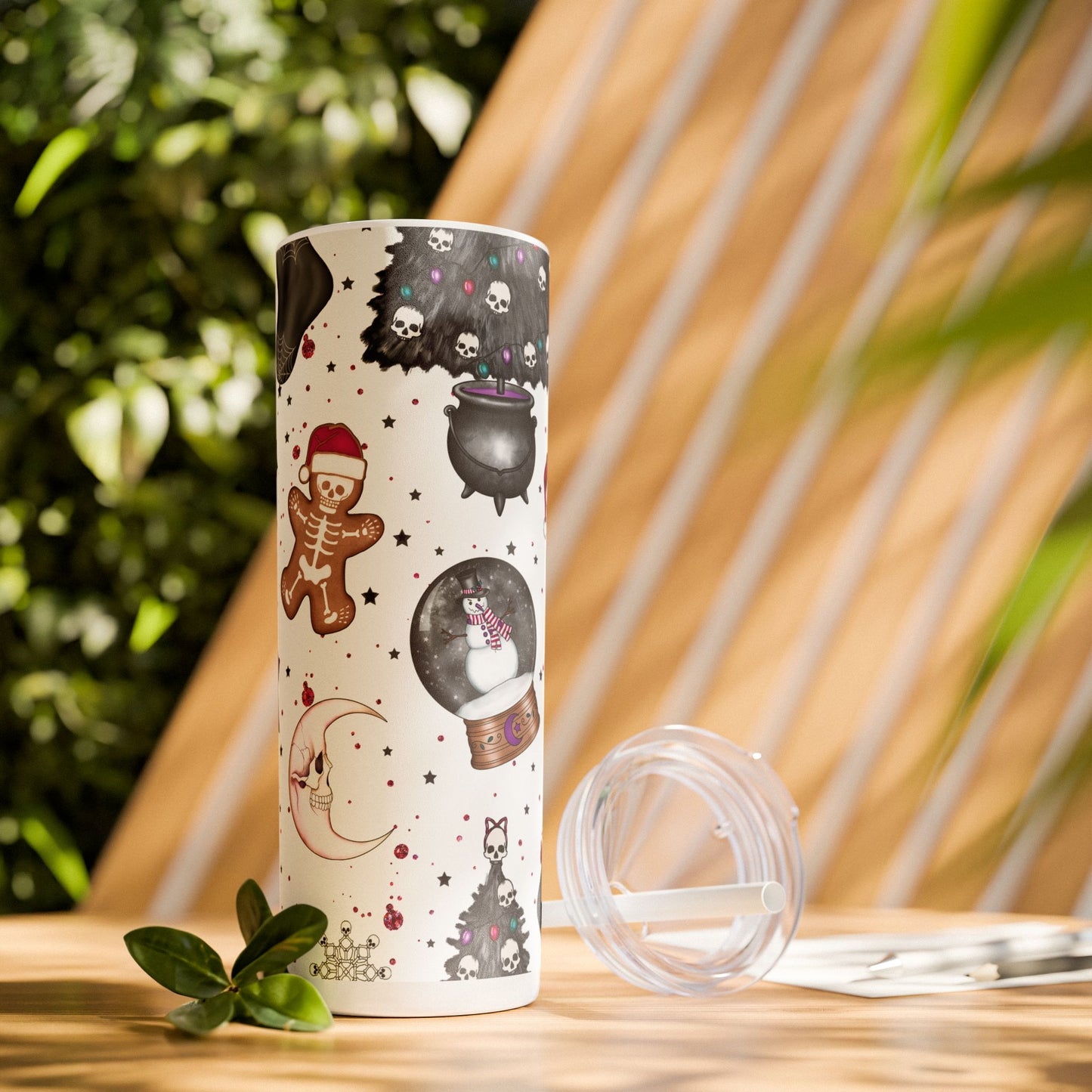 Spooky White Christmas Tumbler 20oz