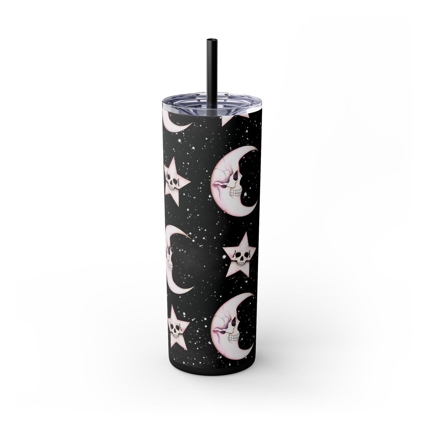 Moon and Stars Skull Winter Tumbler 20oz