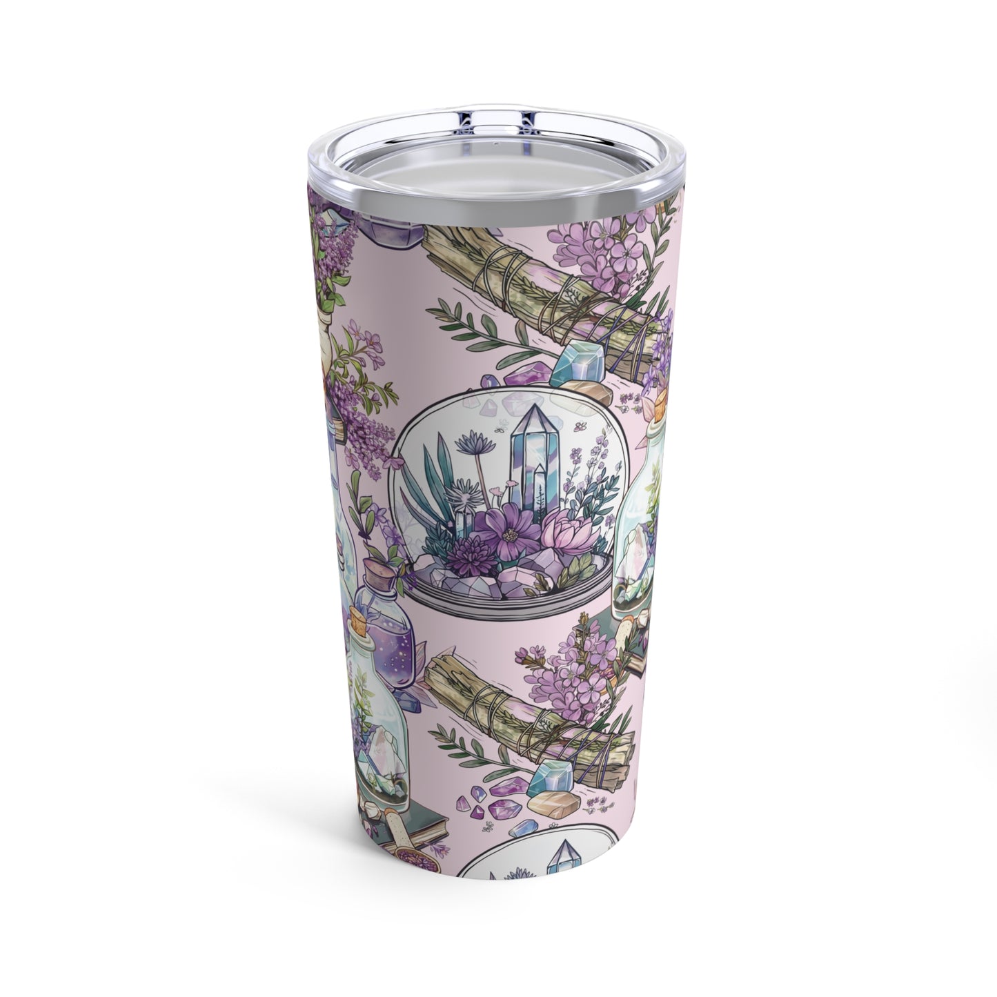 Crystal and Sage Skinny Tumbler