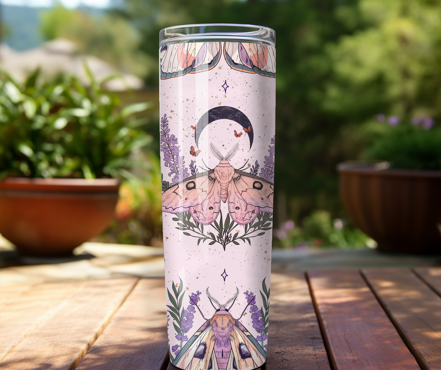 Boho Mystical Moth 20oz Tumbler