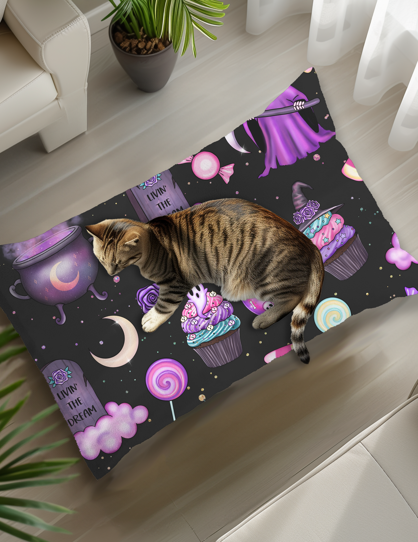 Spooky Cupcakes Pet Bed