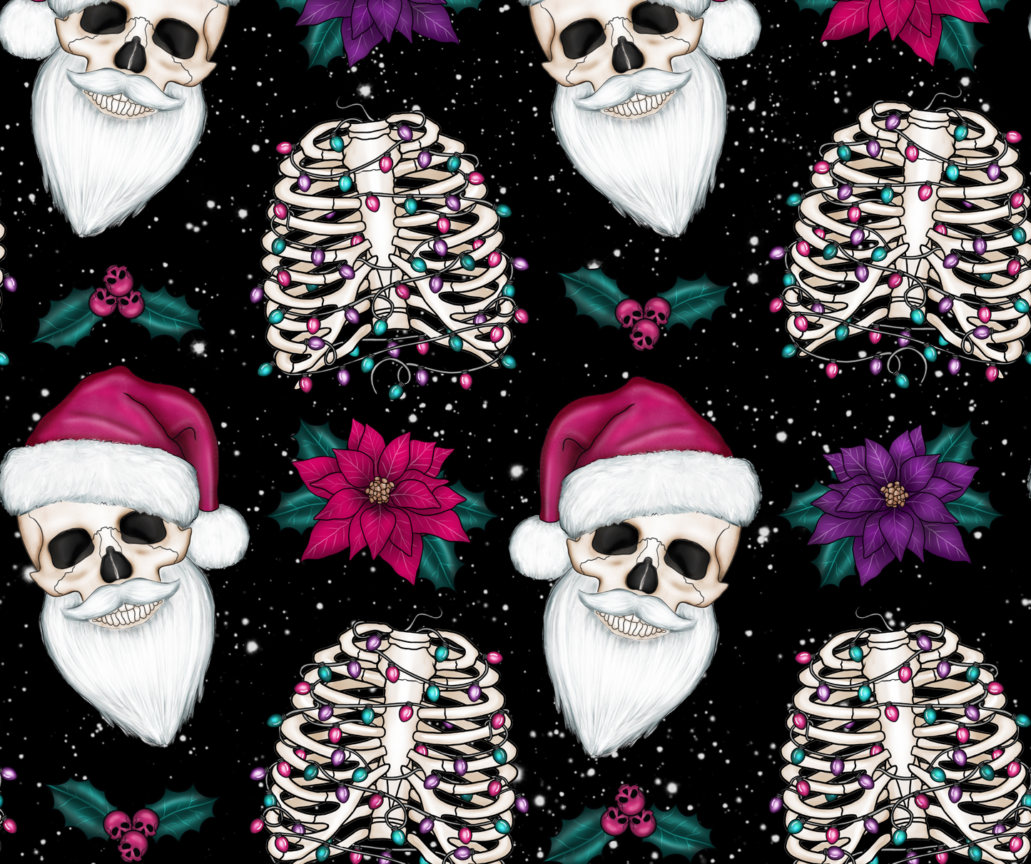 Spooky Santa Christmas Tumbler 20oz