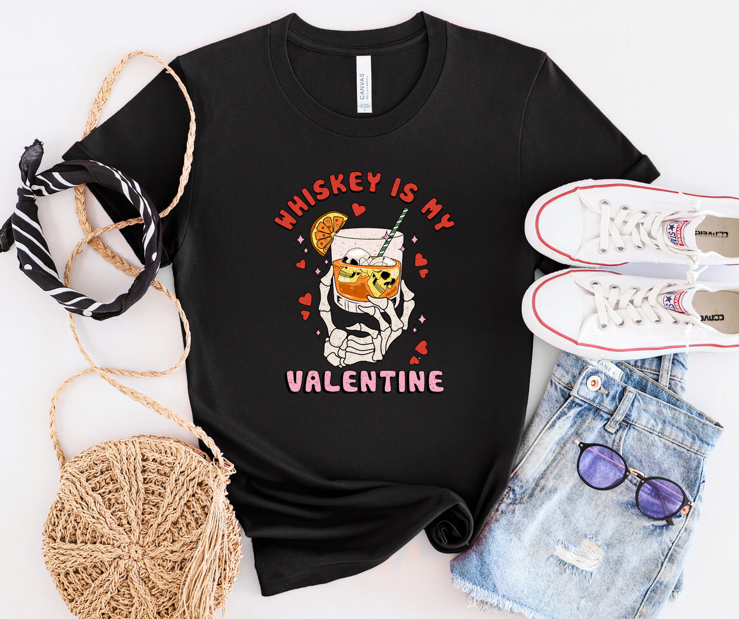 Whiskey Is My Valentine Tee