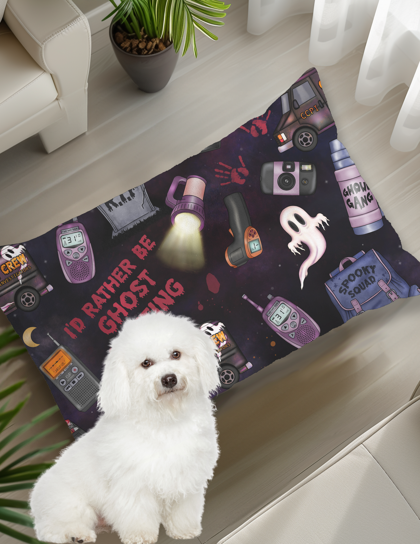 Ghost Hunting Pet Bed