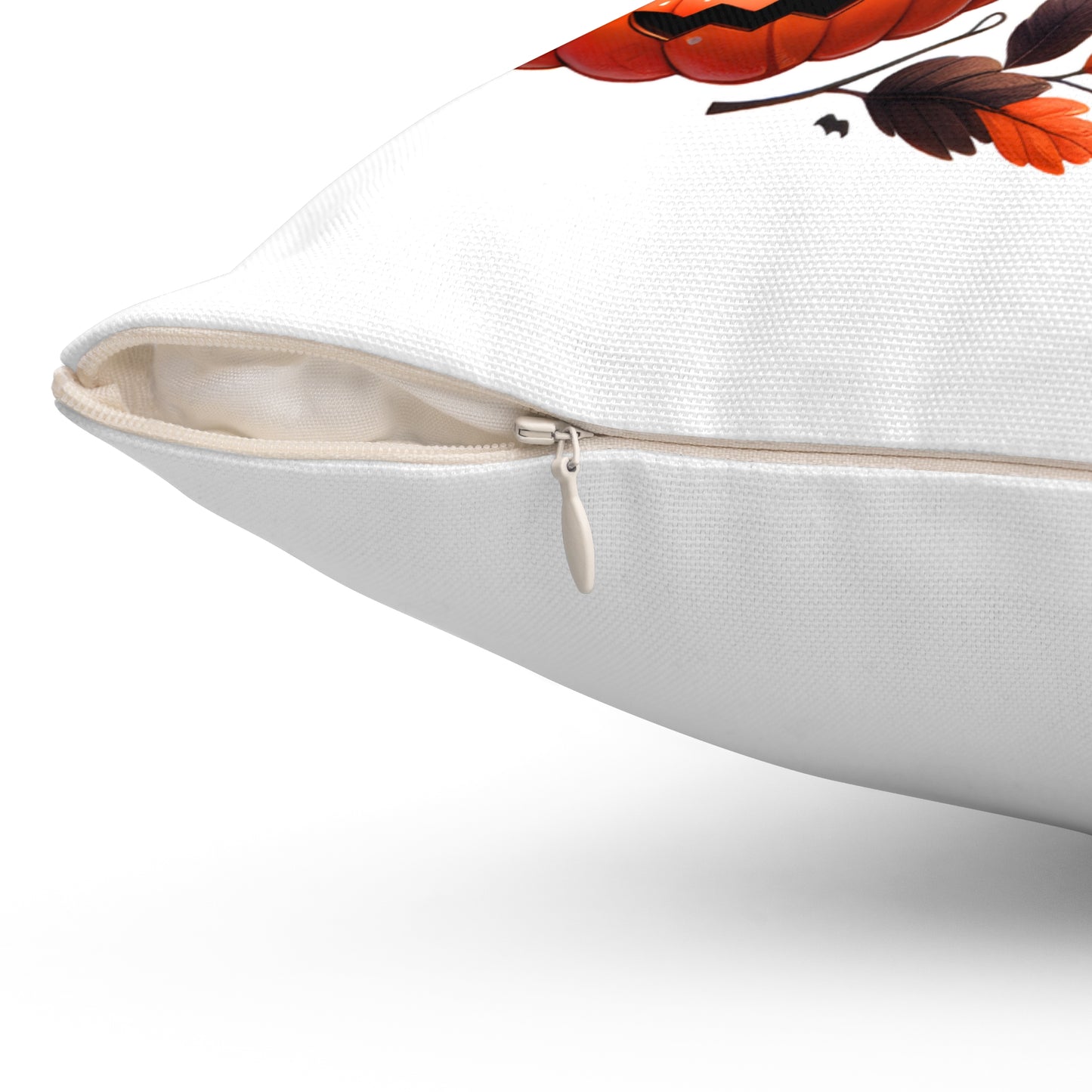 Halloween Coquette Skull Square Pillow