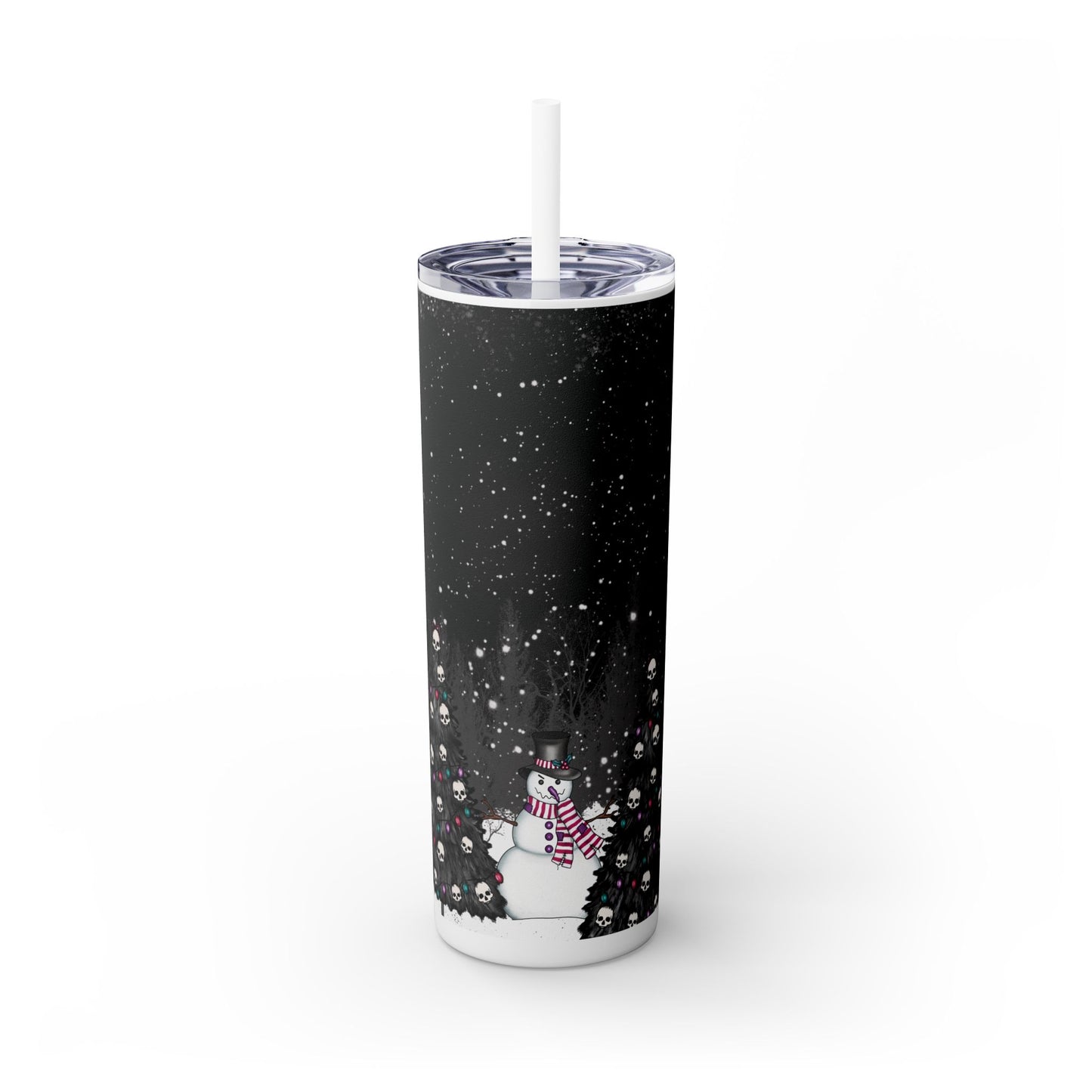Spooky Snowman Christmas Tumbler 20oz