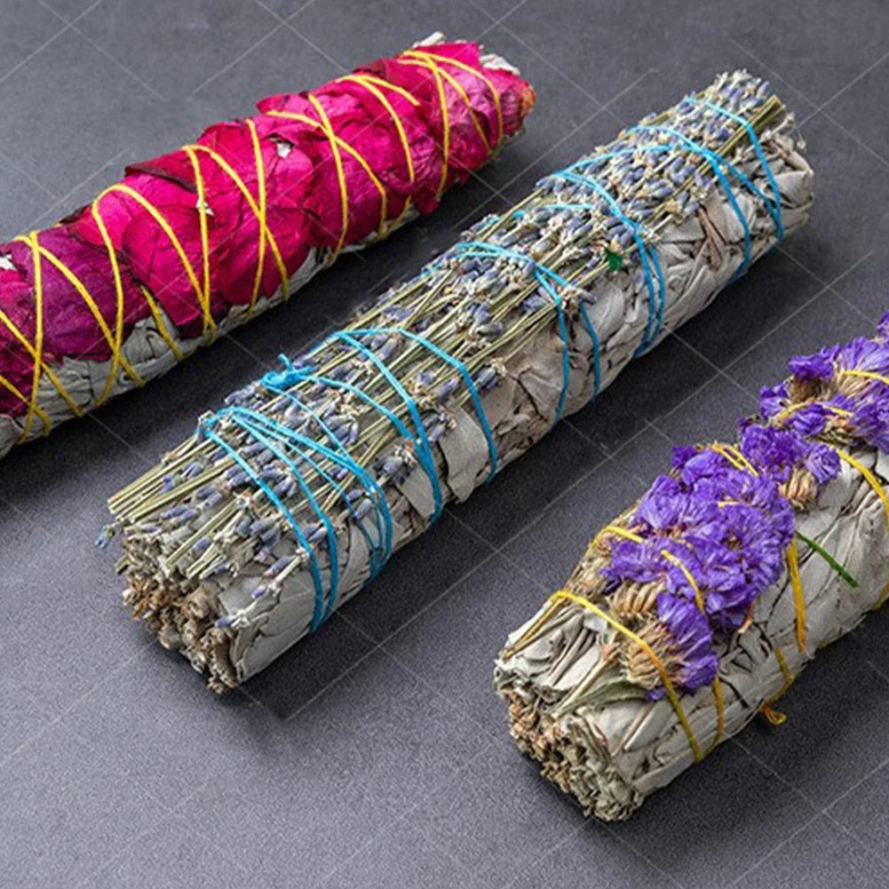 Floral Natural White Sage Grass Bundle
