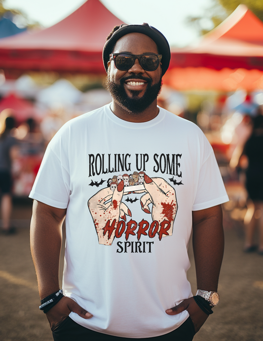 Unisex Rolling up Some Horror Spirit Tee