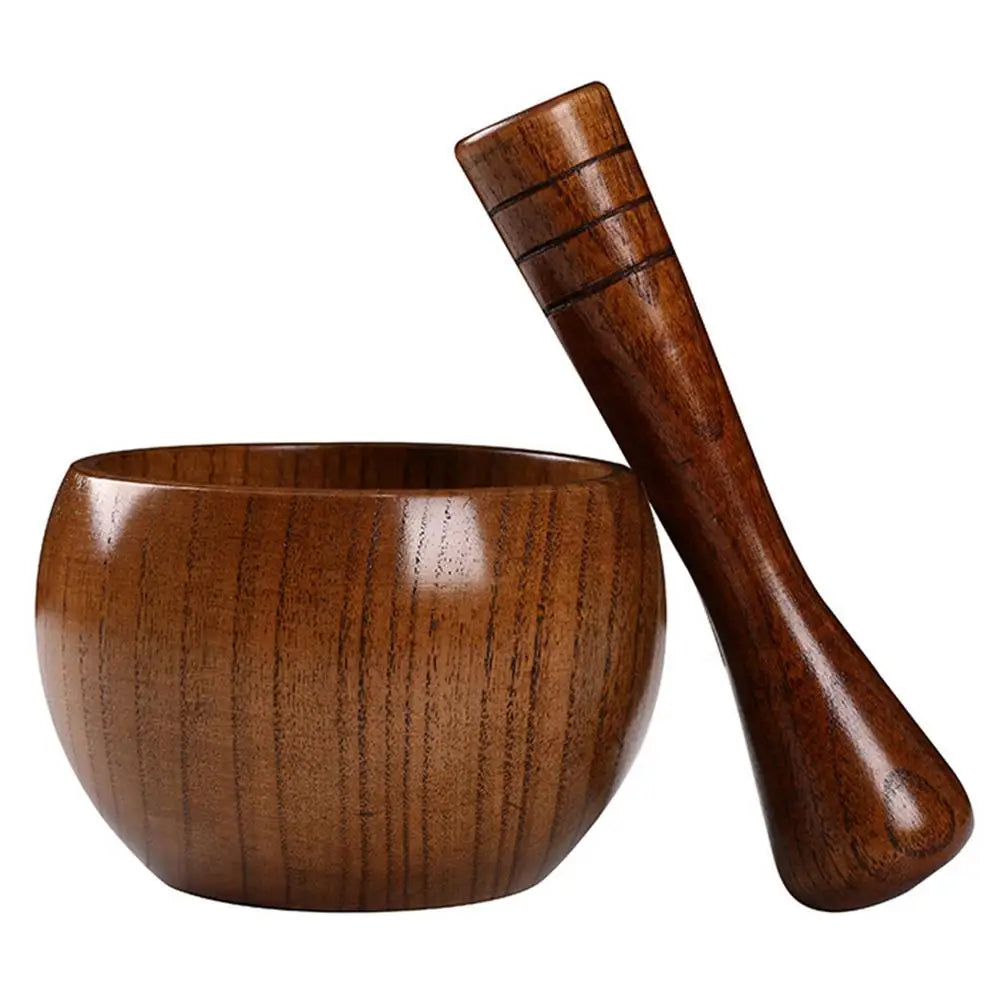 Natural Handcrafted Bamboo Mortar and Pestle